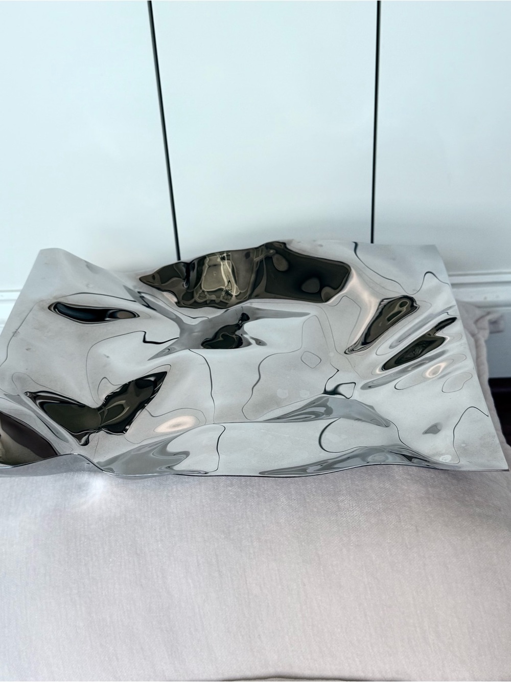 Georg Jensen Sculptural Sculptured Art Polished Stainless Steel 13” × 11”🩶
